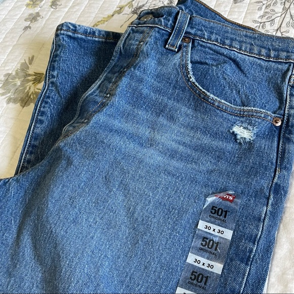 Levi’s 501 high waist straight leg jeans 30x30 NEW - Picture 5 of 7